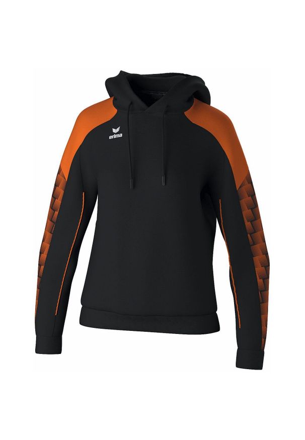 ERIMA - Bluza damska z kapturem Erima Evo Star. Typ kołnierza: kaptur. Kolor: czarny, wielokolorowy, pomarańczowy. Materiał: materiał. Długość rękawa: raglanowy rękaw