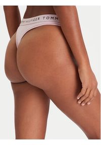 TOMMY HILFIGER - Tommy Hilfiger Stringi UW0UW06039 Różowy. Kolor: różowy. Materiał: bawełna #6