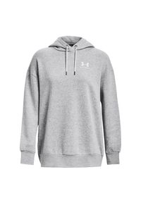 Damska bluza z kapturem Under Armour Essential Flc OS. Typ kołnierza: kaptur. Kolor: szary, wielokolorowy, biały. Materiał: dzianina. Sport: fitness #1