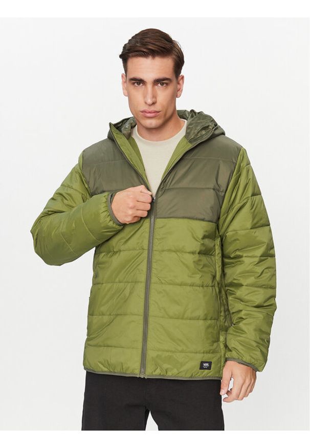 Vans Kurtka puchowa Prospect Mte-1 Puffer Jacket VN0A7S8H Khaki Regular Fit. Kolor: brązowy. Materiał: syntetyk