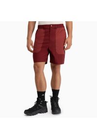 SIROKO - Męskie wodoodporne spodenki trekkingowe Siroko Range Maroon. Kolor: brązowy. Sport: turystyka piesza