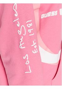 Guess Bluza Dalya V3GQ08 KAIJ1 Różowy Regular Fit. Kolor: różowy. Materiał: bawełna #3
