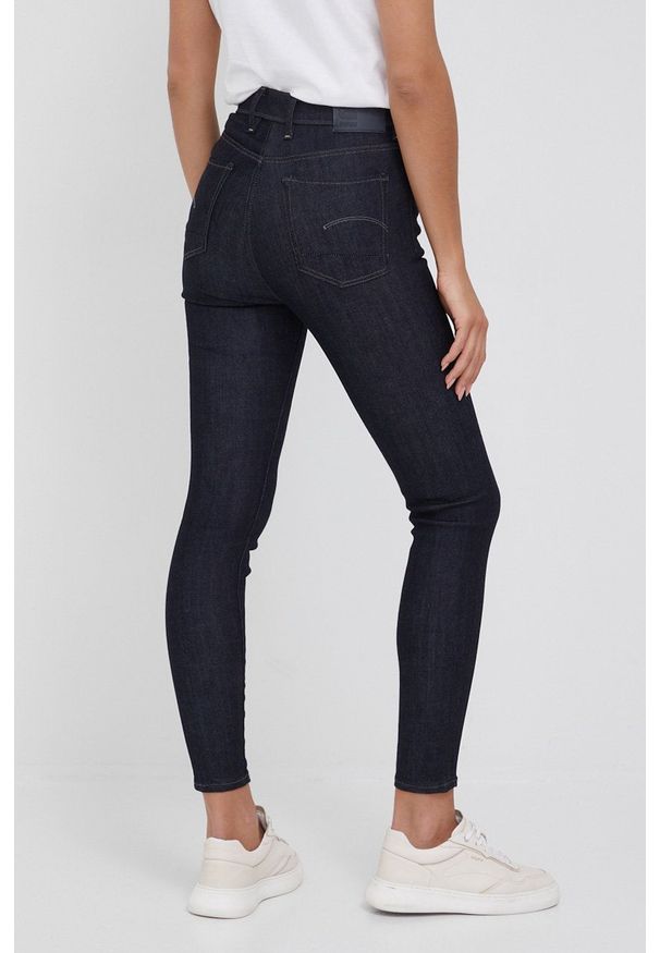 G-Star RAW - G-Star Raw jeansy Kafey damskie high waist. Stan: podwyższony. Kolor: niebieski