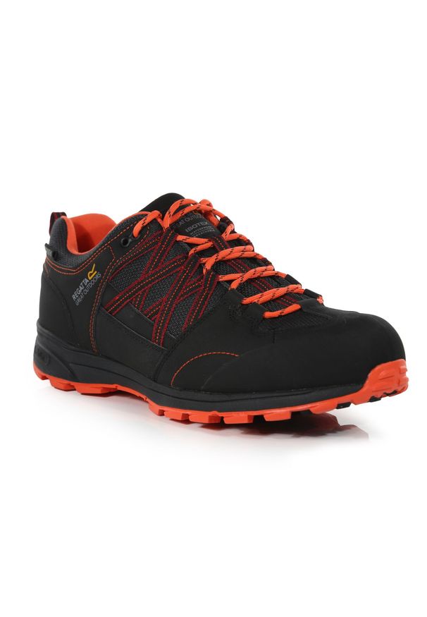 Samaris Low II Regatta męskie trekkingowe buty. Kolor: czerwony, wielokolorowy, czarny. Materiał: poliester, guma. Sport: turystyka piesza