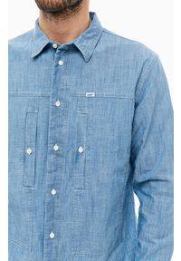 Lee - LEE SEASONAL WORKER SHIRT MĘSKA KOSZULA MATERIAŁOWA WORKWEAR BLUE L67YXQKR. Materiał: materiał #2