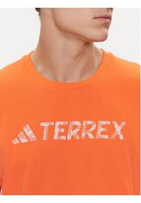 Adidas - adidas T-Shirt Terrex Classic Logo T-Shirt HY1694 Pomarańczowy Regular Fit. Kolor: pomarańczowy. Materiał: bawełna #6