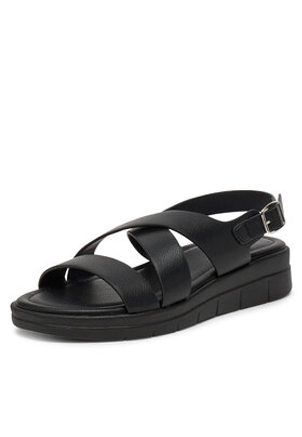 Clara Barson Sandały K25SS00628 Czarny. Kolor: czarny. Materiał: materiał, syntetyk