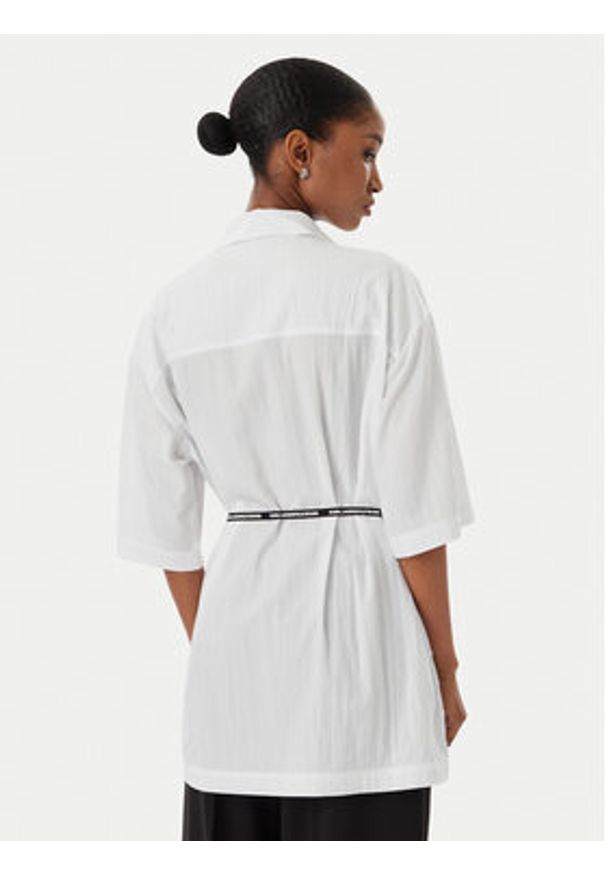 Karl Lagerfeld Jeans Koszula B2W11022 Biały Relaxed Fit. Kolor: biały. Materiał: syntetyk