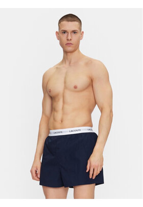 Lacoste Komplet 3 par bokserek 7H9209 Kolorowy. Materiał: bawełna. Wzór: kolorowy