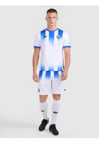 4f - 4F Koszulka klubowa domowa z sezonu 2025/26 męska 4F x Stal Mielec - biała XXL. Okazja: do domu. Kolor: biały. Materiał: włókno, dzianina. Długość: długie. Wzór: gradientowy. Styl: klasyczny, sportowy