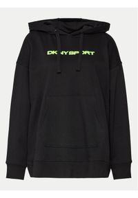 DKNY Sport Bluza DPPT8774 Czarny Regular Fit. Kolor: czarny. Materiał: syntetyk. Styl: sportowy