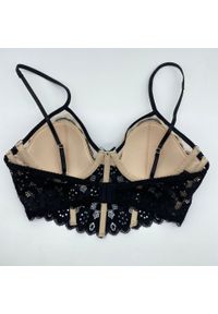 Intica - Braletka push-up z koronki elegancka biustonosz na co dzień Eliza. Kolor: różowy. Materiał: koronka. Rodzaj stanika: push-up. Wzór: koronka #4