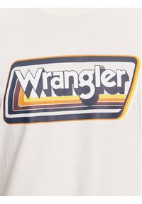 Wrangler T-Shirt 112341195 Biały Relaxed Fit. Kolor: biały. Materiał: bawełna
