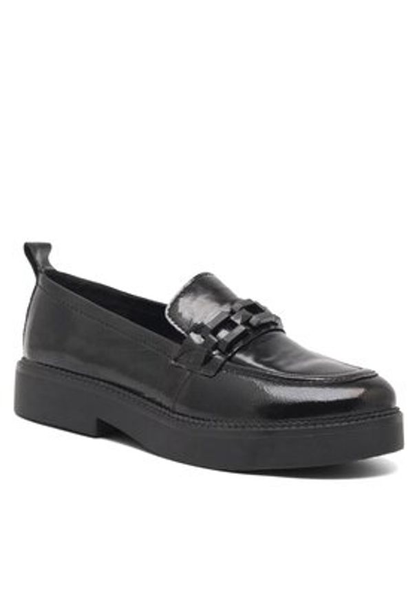 Sergio Bardi Loafersy WI23-C1054-01SB Czarny. Kolor: czarny. Materiał: lakier, skóra