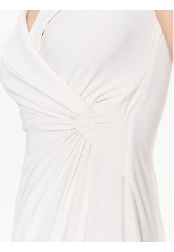 Lauren Ralph Lauren Sukienka wieczorowa 253863940001 Écru Slim Fit. Materiał: syntetyk. Styl: wizytowy