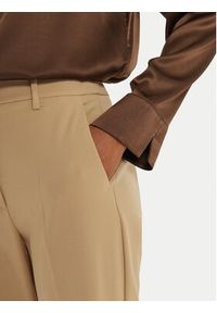 Weekend Max Mara Spodnie materiałowe Estasi 2425136032 Beżowy Straight Fit. Kolor: beżowy. Materiał: syntetyk