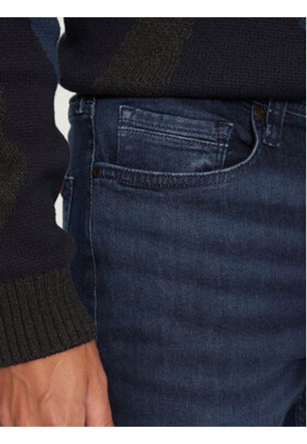 Mustang Jeansy Vegas 1015495 Granatowy Slim Fit. Kolor: niebieski