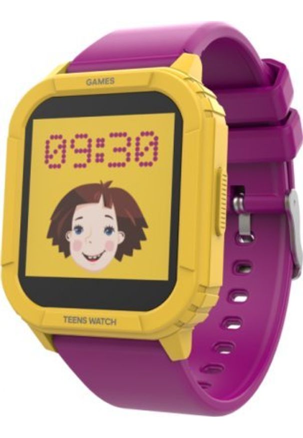 Smartwatch Kake Make Sponge Fioletowy (0703674401721). Rodzaj zegarka: smartwatch. Kolor: fioletowy