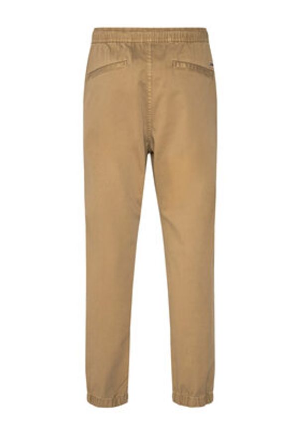Tommy Jeans Joggery Austin DM0DM20283 Beżowy Slim Fit. Kolor: beżowy. Materiał: bawełna