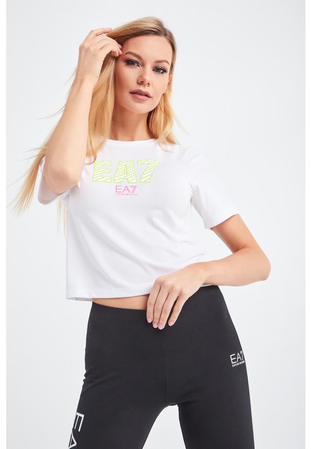T-shirt EA7 Emporio Armani na co dzień, casualowy