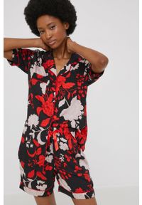Answear Lab piżama damska kolor czarny. Kolor: czarny. Długość: krótkie