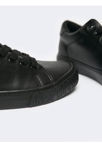 Big-Star - Trampki męskie ze skóry ekologicznej czarne KK174390 906. Okazja: na co dzień. Kolor: czarny. Materiał: skóra ekologiczna. Wzór: kolorowy. Sezon: jesień. Sport: turystyka piesza #2