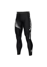 Legginsy sportowe męskie EXTREME HOBBY HOOLS. Kolor: czarny. Materiał: elastan, poliester. Sport: fitness