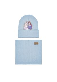Komplet czapka i komin Frozen. Kolor: niebieski #1