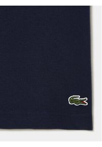 Lacoste T-Shirt TH1285 Granatowy Regular Fit. Kolor: niebieski. Materiał: bawełna #5