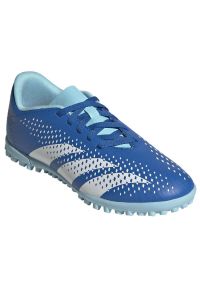 Adidas - Buty piłkarskie adidas Predator Accuracy.4 Tf Jr IE9443 niebieskie. Zapięcie: sznurówki. Kolor: niebieski. Materiał: syntetyk, guma. Sport: piłka nożna #1