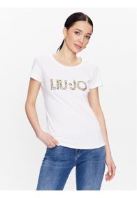 Liu Jo T-Shirt VA3025 J5003 Biały Regular Fit. Kolor: biały. Materiał: bawełna