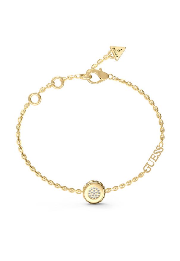 Guess Bransoletka JUBB04 594JW Złoty. Materiał: metalowe. Kolor: złoty