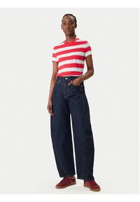 Tommy Jeans T-Shirt DW0DW21834 Czerwony Regular Fit. Kolor: czerwony. Materiał: bawełna #5