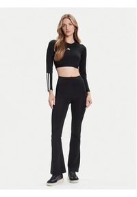Adidas - adidas Legginsy All Me Essentials JW7667 Czarny Flare Fit. Kolor: czarny. Materiał: syntetyk #5