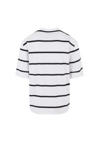 Urban Classics - Męska Koszulka Stripe Oversized T-shirt. Kolor: biały, wielokolorowy, czarny
