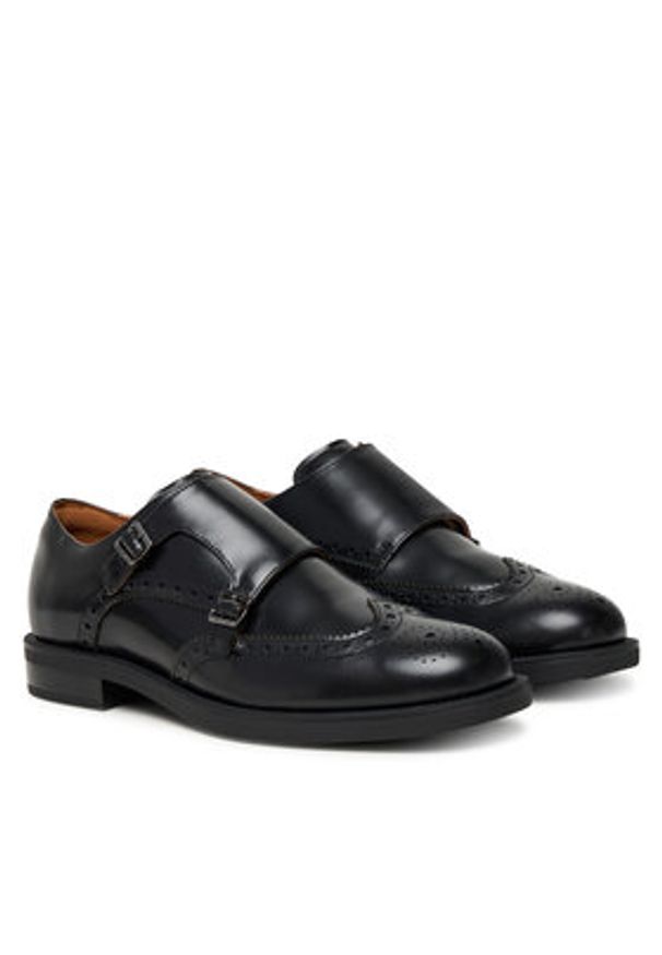 TOMMY HILFIGER - Tommy Hilfiger Półbuty Hilfiger Vogue FM0FM05767 Czarny. Kolor: czarny. Materiał: skóra