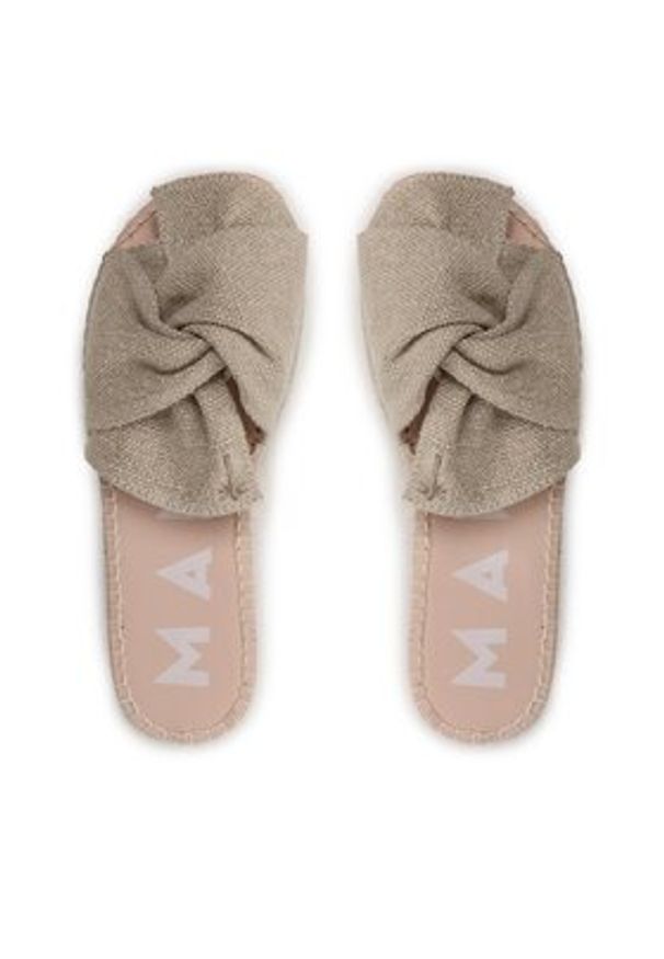 Manebi Espadryle Oragnic Hemp Sandals With Knnot O 7.1 JK Beżowy. Kolor: beżowy. Materiał: materiał