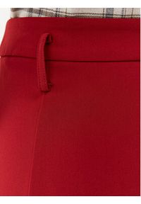 Patrizia Pepe Spodnie materiałowe 8P0540/A6F5-R799 Bordowy Straight Fit. Kolor: czerwony. Materiał: materiał, syntetyk