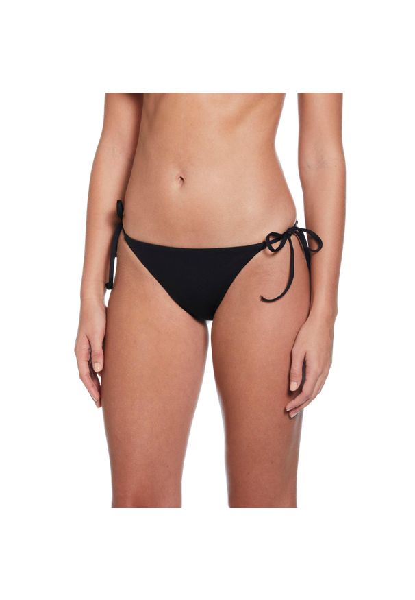 Dół od stroju pływackiego Nike Essential Tie String Bikini. Kolor: czarny