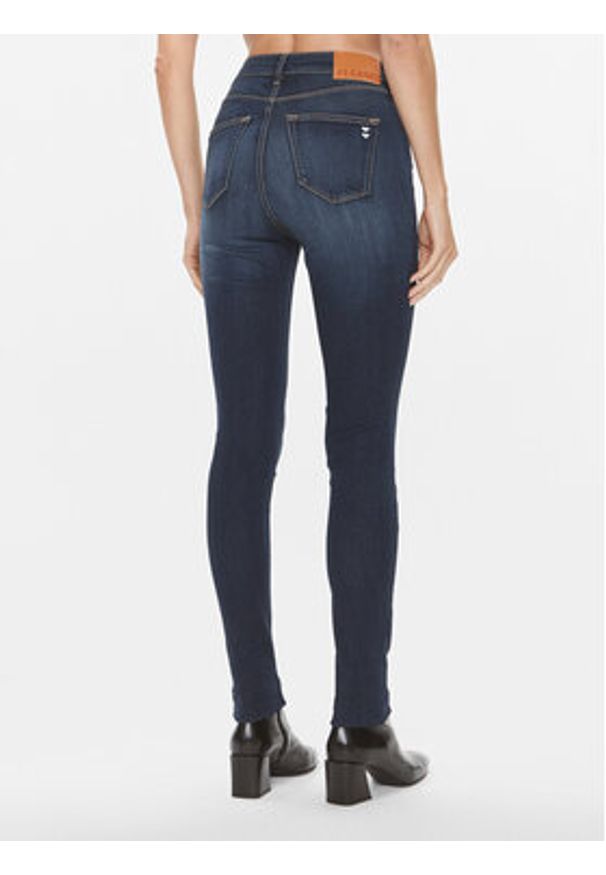 Please Jeansy P8159MRSP3 Granatowy Skinny Fit. Kolor: niebieski