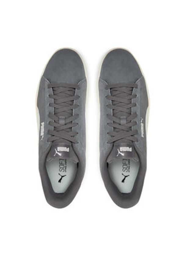 Puma Sneakersy Smash 3.0 390984 20 Szary. Kolor: szary. Materiał: zamsz, skóra