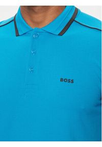 BOSS - Boss Polo Paddy 1 50512995 Niebieski Regular Fit. Typ kołnierza: polo. Kolor: niebieski. Materiał: bawełna #5