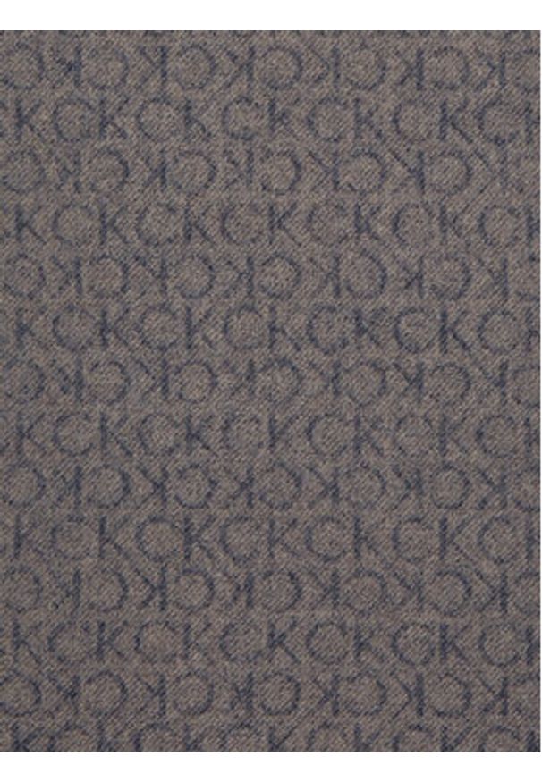 Calvin Klein Szalik Classic K50K512377 Beżowy. Kolor: beżowy. Materiał: wełna, materiał