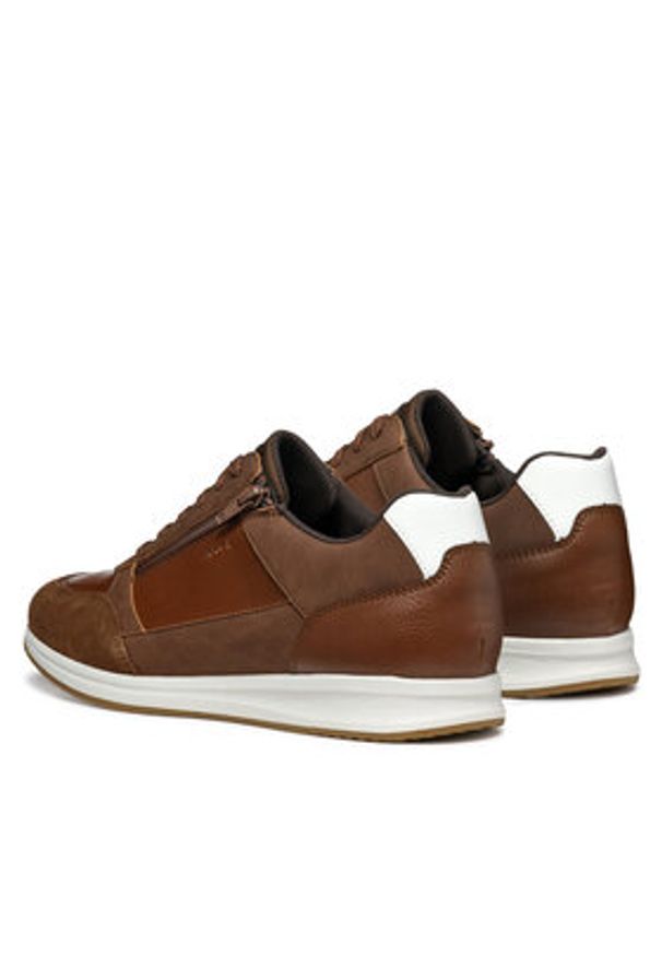 Geox Sneakersy U Avery U55H5A 0EKBU C6003 Brązowy. Kolor: brązowy. Materiał: skóra