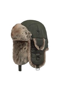 Uszanka Barts Kamikaze. Kolor: zielony. Materiał: futro. Sezon: zima. Styl: sportowy #1