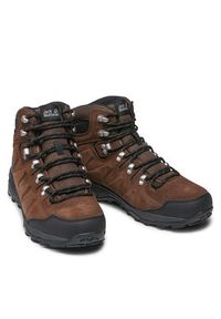 Jack Wolfskin Trekkingi Refugio Texapore Mid M 4049841 Brązowy. Kolor: brązowy. Materiał: zamsz, skóra. Sport: turystyka piesza