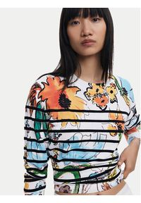 Desigual Sweter 25SWJF21 Kolorowy Regular Fit. Materiał: syntetyk. Wzór: kolorowy #4