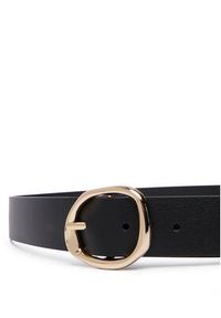 TOMMY HILFIGER - Tommy Hilfiger Pasek Th Sculpt 3.0 AW0AW18697 Czarny. Kolor: czarny. Materiał: skóra #2