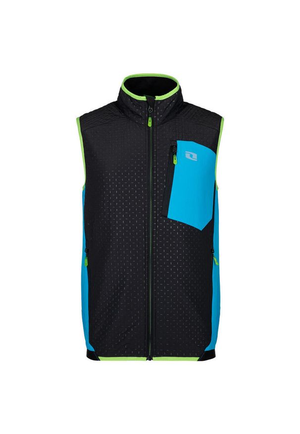 ZONE PERFECT - Kamizelka męska LOAP Uxler — niebieska, rozmiar S. Kolor: wielokolorowy, niebieski, zielony