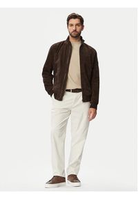 JOOP! Kurtka skórzana 1500158 80100853 Brązowy Regular Fit. Kolor: brązowy. Materiał: skóra #6